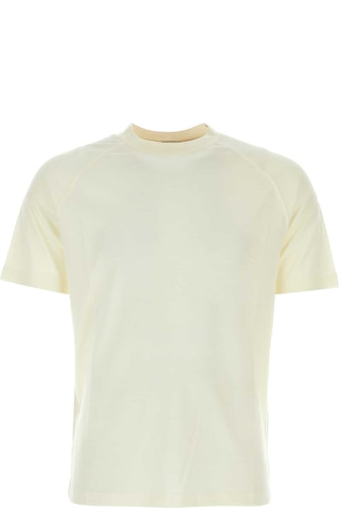 Zegna Topwear for Men Zegna Ivory Wool T-shirt