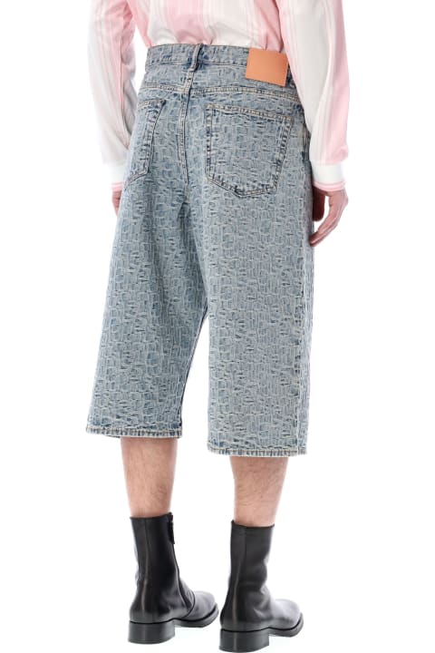 Pants for Men Acne Studios Monogram Denim Shorts