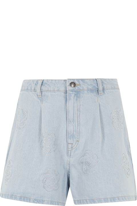 Rotate by Birger Christensen Pants & Shorts for Women Rotate by Birger Christensen Denim Studs Shorts