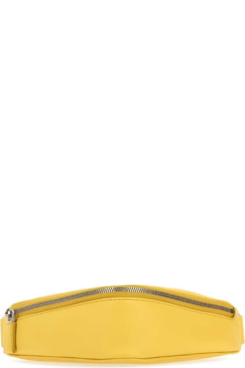 メンズ Pradaのバッグ Prada Yellow Leather Belt Bag