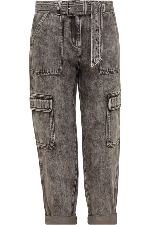 MICHAEL Michael Kors Jeans for Women MICHAEL Michael Kors Belted Straight Leg Jeans