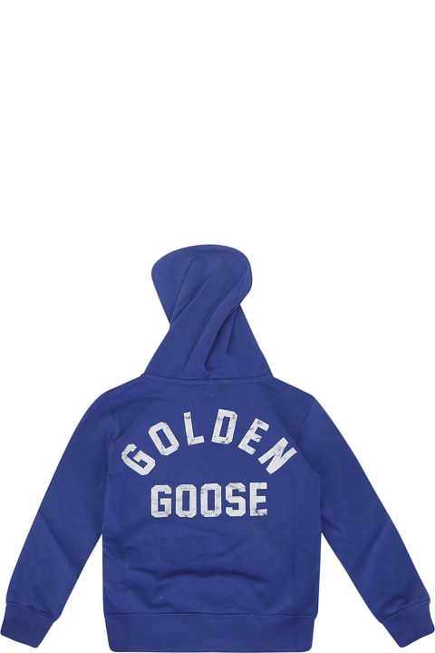 Golden Goose for Kids Golden Goose Journey/ Boy's Zipped Sweatshirt Hoodie