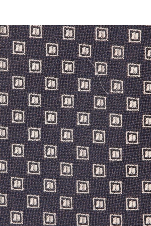 Canali for Men Canali Blue Squares Tie