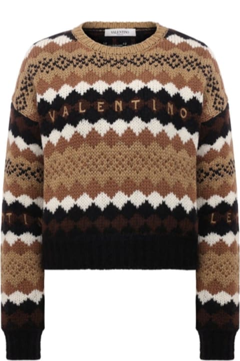 Valentino for Women Valentino Logo Wool Sweater