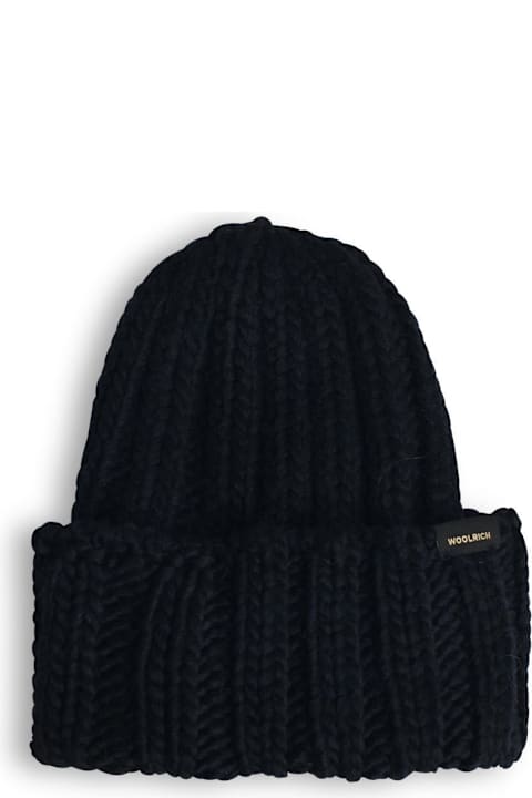 Homeware Woolrich Logo Patch Turn-up Hem Beanie