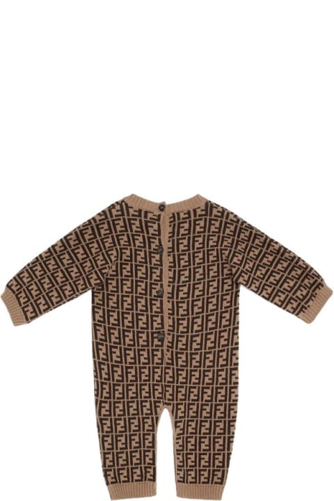 Bodysuits & Sets for Baby Boys Fendi Jumpsuit With Logo