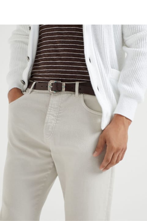 Brunello Cucinelli Denim Leisure Fit Trousers