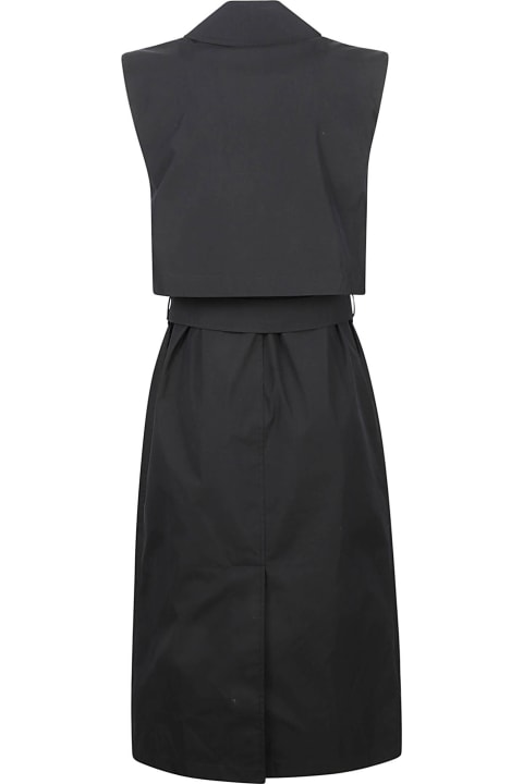 Burberry for Women Burberry Double-breast Sleeveless Belted Dress