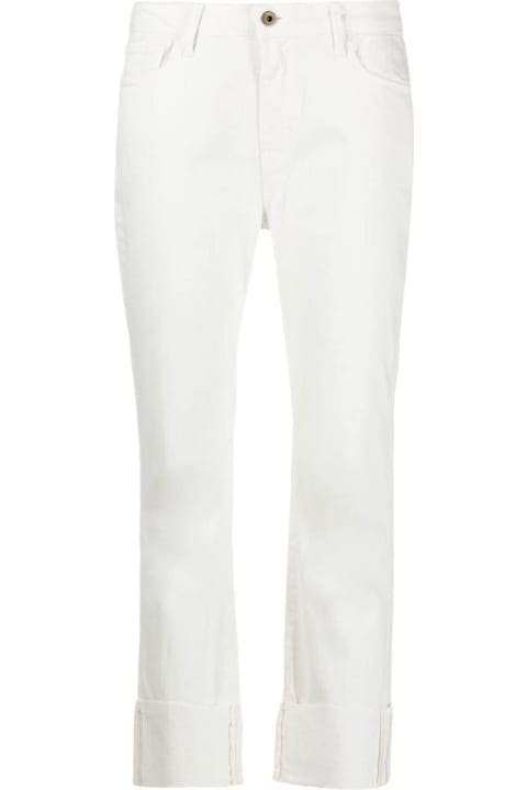 Merci Woman's Five Pocket White Denim  Jeans