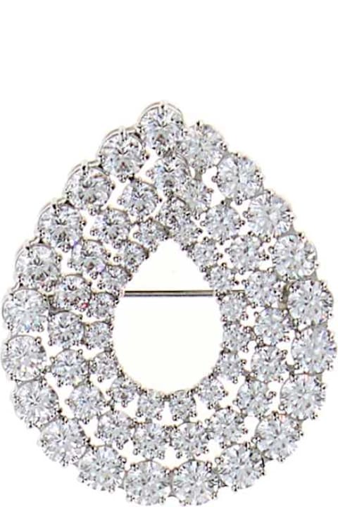 Swarovski for Men Swarovski Embellished Metal Matrix Pin