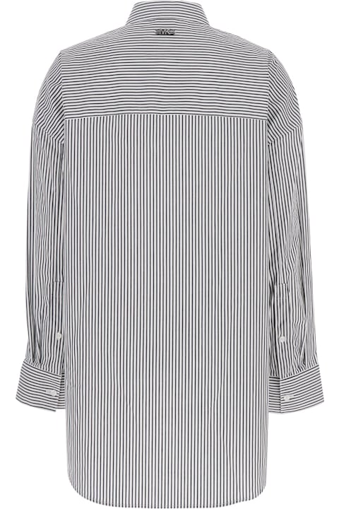 MICHAEL Michael Kors Clothing for Women MICHAEL Michael Kors Multicolor Shirt With Classic Collar And All-over Striped Motif In Cotton Stretch Woman