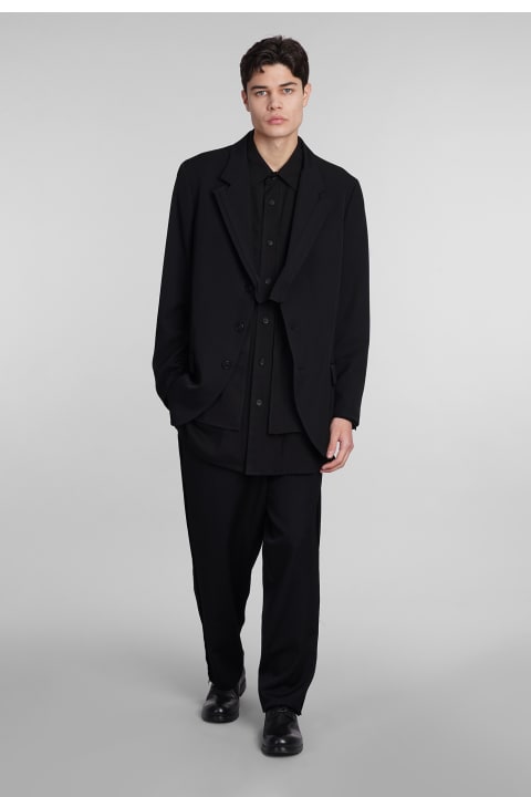Fashion for Men Yohji Yamamoto Shirt In Black Cotton