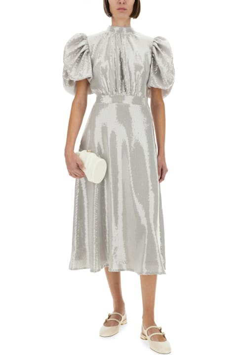 Rotate by Birger Christensen Dresses for Women Rotate by Birger Christensen Sequined Puff Midi Dress