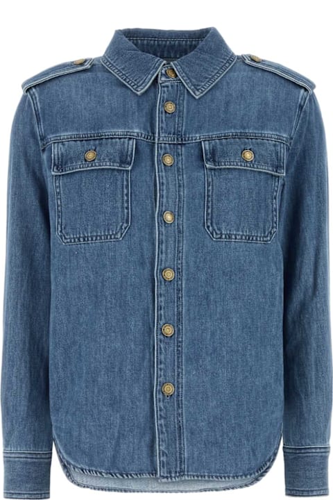 Michael Kors ملابس علوية لـ السيدات Michael Kors Denim Shirt