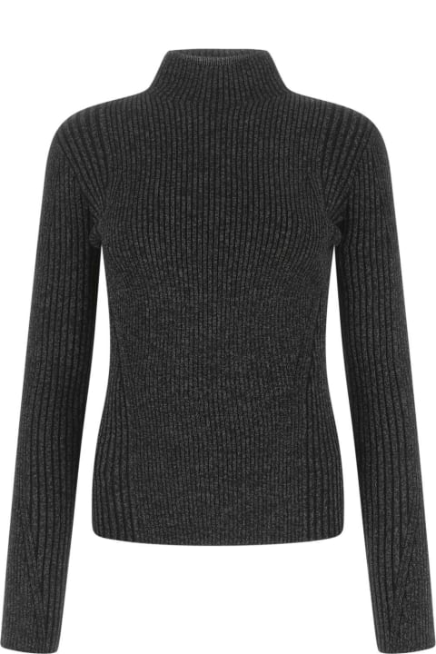 Dion Lee Sweaters for Men Dion Lee Melange Black Polyester Blend Sweater