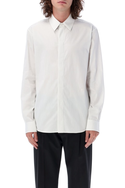 Shirts for Men Bottega Veneta Pinstriped Cotton Shirt