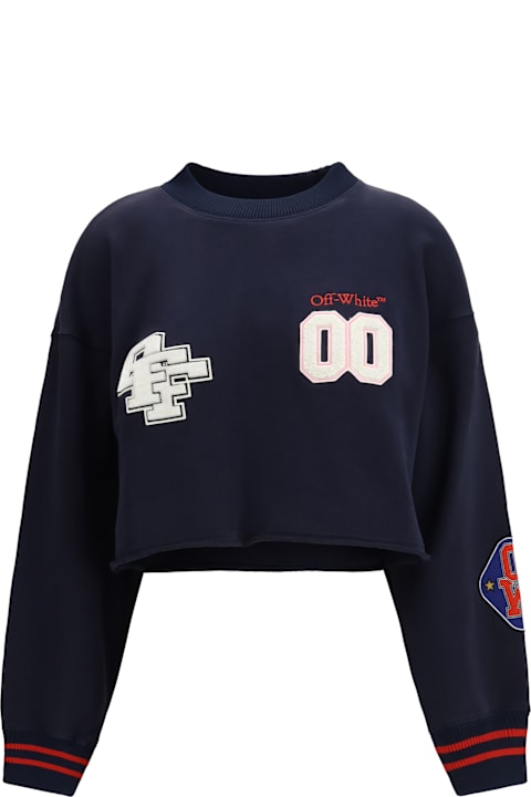 Homeware Off-White Royal Patch Cropped Sweatshirt