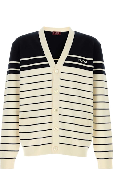 Gucci Sweaters for Men Gucci Embroidered Cotton Cardigan