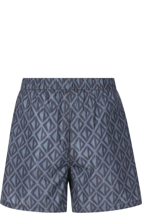 Fashion for Boys Dior All-over Printed Mid-rise Swim Shorts