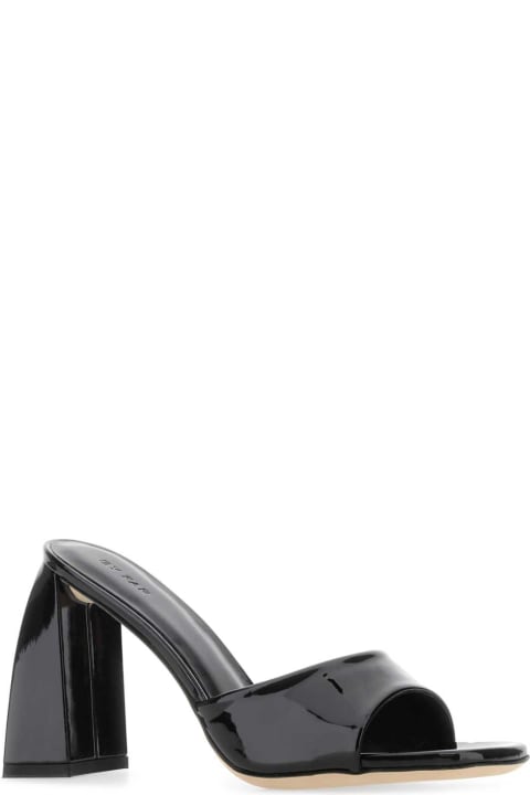 BY FAR Sandals for Women BY FAR Black Leather Michele Mules