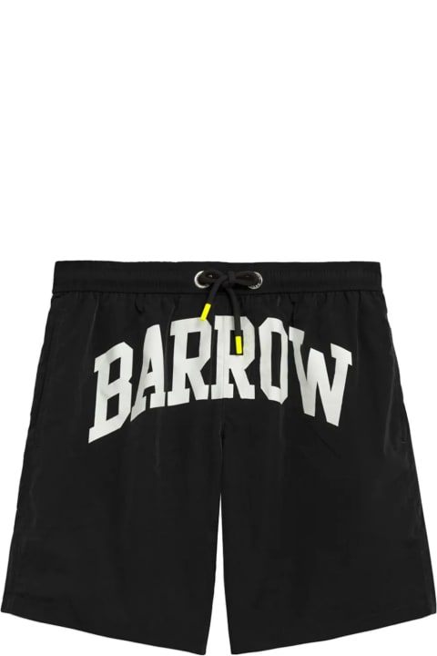 Barrow for Men Barrow Black Swimwear With College Print