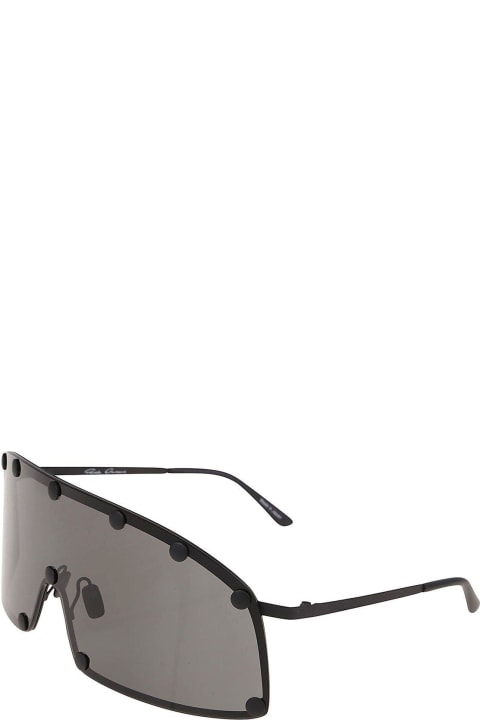 Shield-style Stainless Steel Frame Sunglasses