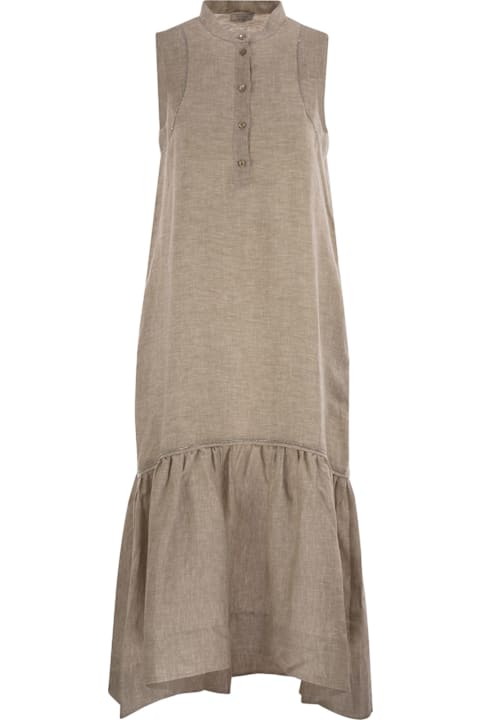Peserico Dresses for Women Peserico Linen Voile Long Dress