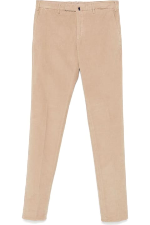 Incotex Pants for Men Incotex Beige Stretch-cotton Corduroy Trousers