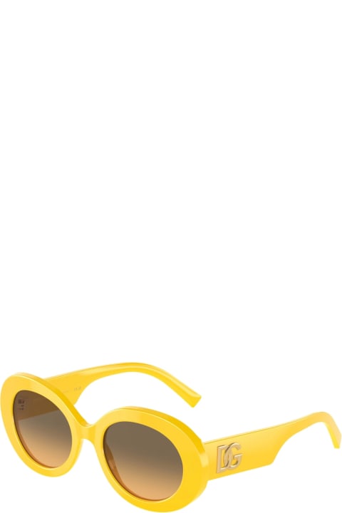 Dolce & Gabbana Eyewear Eyewear for Women Dolce & Gabbana Eyewear Dg4448 Linea Dg Logo 333411 Yellow Sunglasses