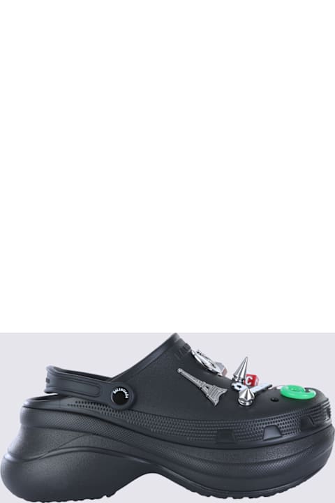 Balenciaga Shoes for Men Balenciaga Black Leather Sandals