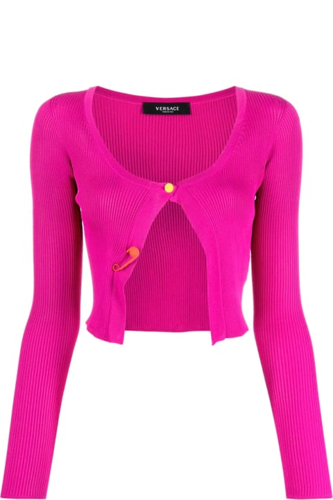 Sweaters for Women Versace Cropped Cardigan