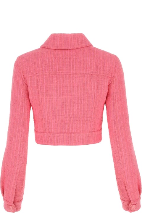 Moschino Coats & Jackets for Women Moschino Pink Boucle Jacket