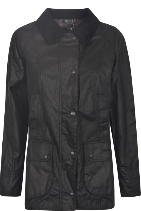 ウィメンズ Barbourのコート＆ジャケット Barbour Buttoned Long-sleeved Jacket