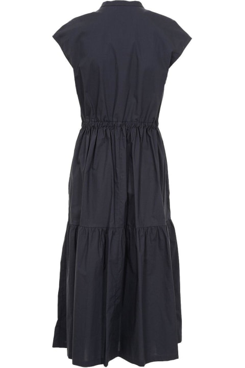 ウィメンズ Woolrichのワンピース＆ドレス Woolrich Button Detailed Drawstring-waist Ruched Dress
