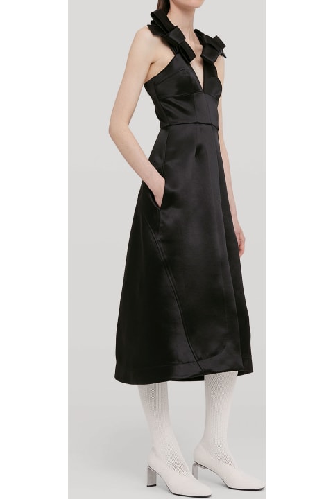 Jil Sander Dresses for Women Jil Sander Black Satin Dress