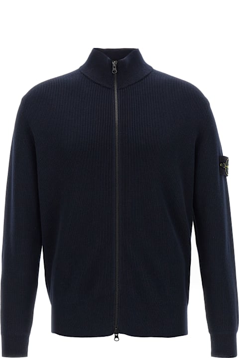 Stone Island Clothing for Men Stone Island Logo Badge Cardigan