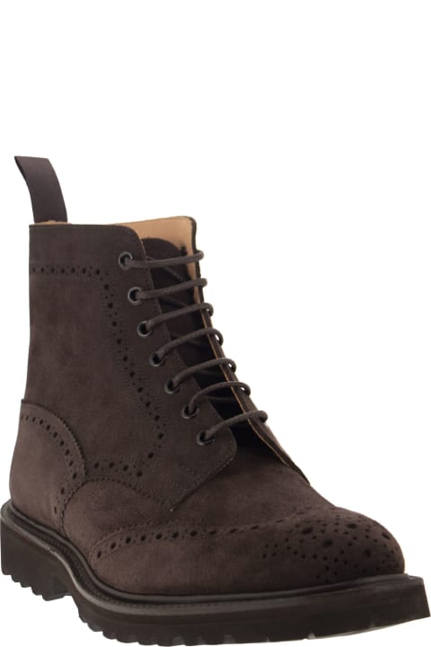 Boots for Men Tricker's Stow - Suede Laced Boot