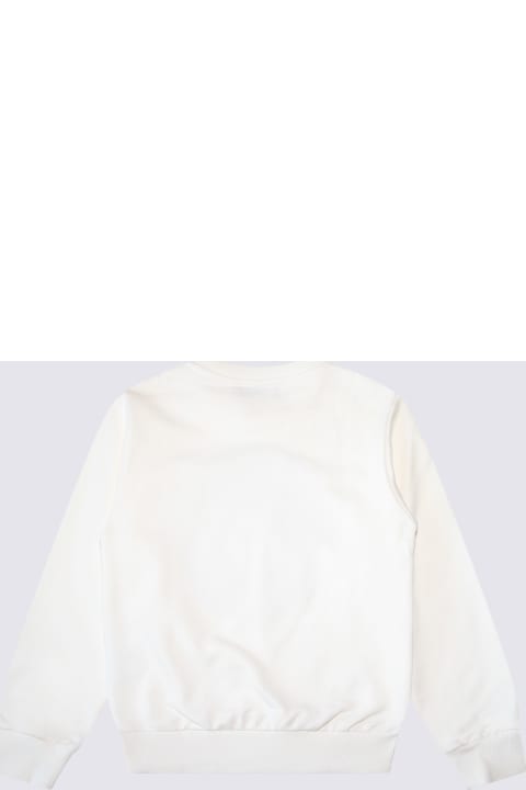 Versace Topwear for Girls Versace White Cotton Sweatshirt