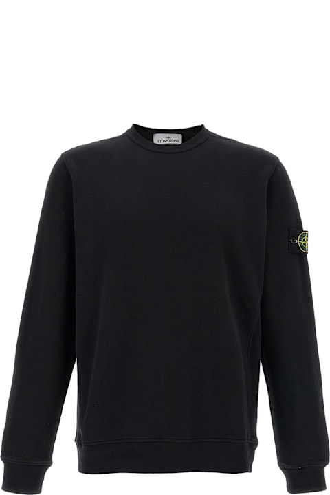 Stone Island Fleeces & Tracksuits for Men Stone Island Logo Badge Cotton Sweatshirt