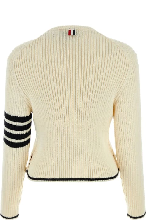 Thom Browne Sweaters for Women Thom Browne Ivory Wool Sweater