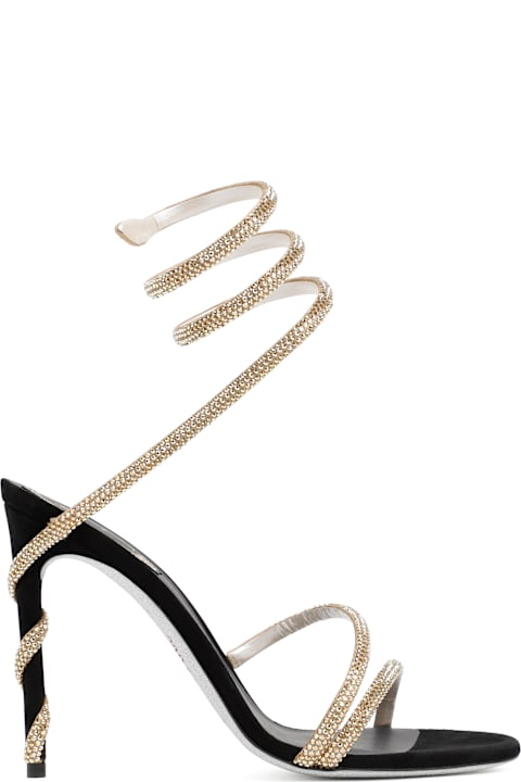 أدوات منزلية René Caovilla Renè Caovilla Golden Margot Spiral Sandals