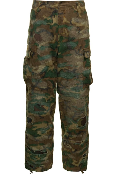 Givenchy Pants for Men Givenchy Cargo Camouflage Washed Look 16