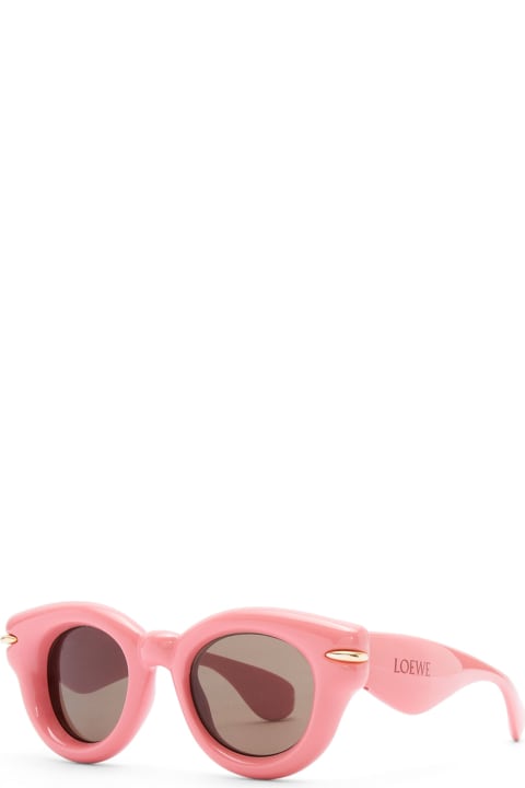 Loewe Sale for Women Loewe Inflated Round - Coral Pink Sunglasses