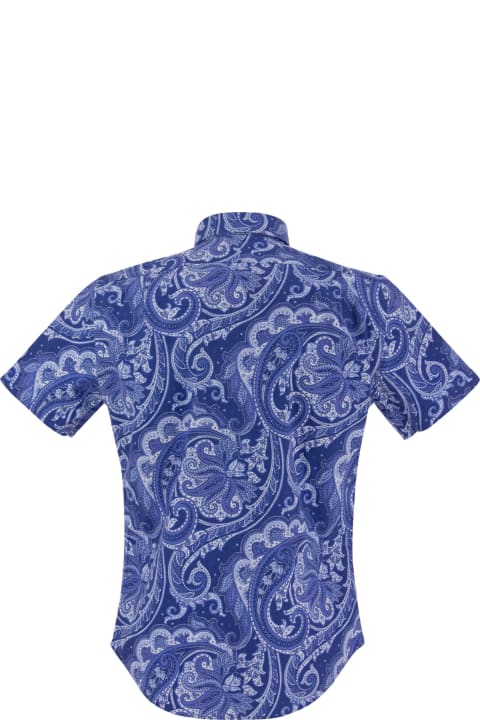 Polo Ralph Lauren for Men Polo Ralph Lauren Short-sleeved Shirt With Cashmere Pattern