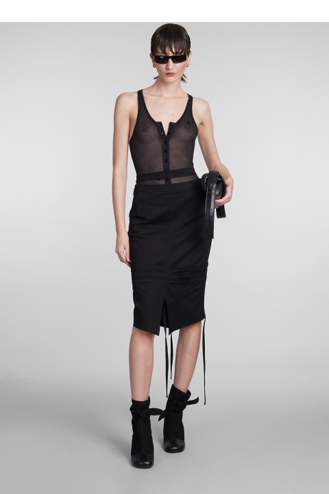 Underwear & Nightwear for Women ANDREĀDAMO Body In Black Cotton