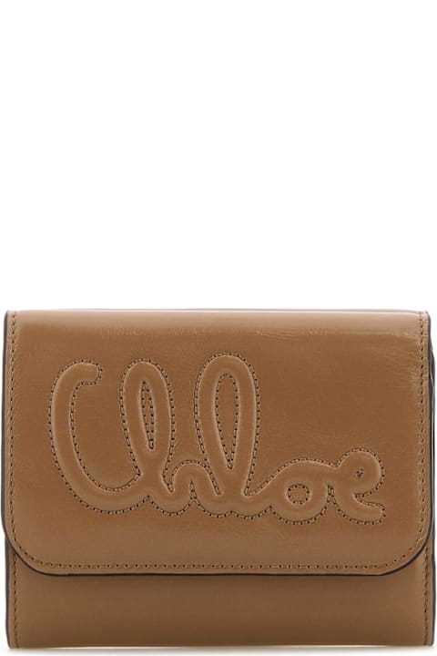Chloé Accessories for Women Chloé Antiqued Pink Leather Wallet