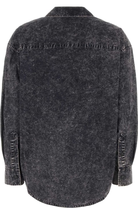 Fashion for Women T by Alexander Wang Black Cotton Oversize Shirt