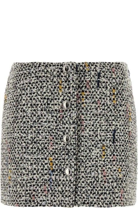 Alessandra Rich for Kids Alessandra Rich Multicolor Tweed Mini Skirt