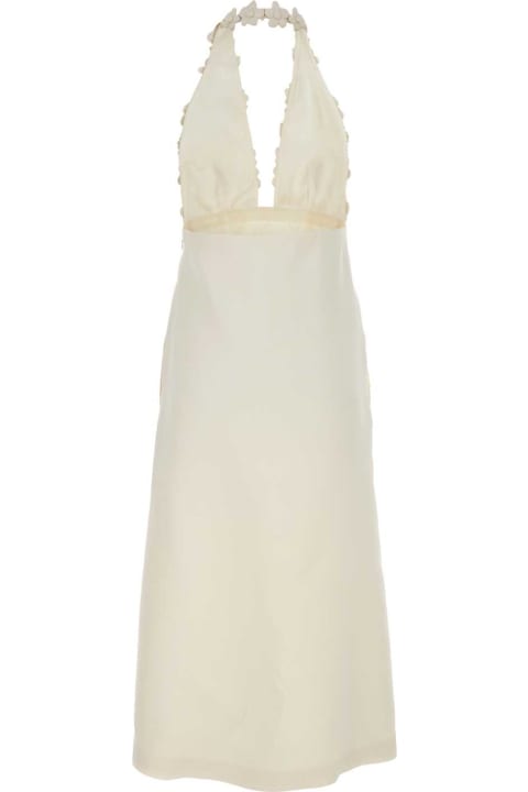 Dresses for Women Valentino Garavani Ivory Wool Blend Dress