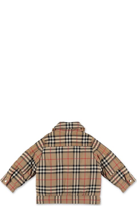 Burberry Coats & Jackets for Baby Boys Burberry Burberry Giacca Trapuntata Gideon Check In Nylon Bambino
